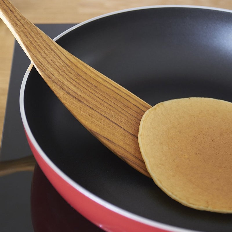 FAAY 11.5 Inch Teak Wood Spatula/Turner for RIGHT Hand | Versatile Spatula, Durable, Healthy and High Moist Resistance for Non Stick Cookware - Image 4